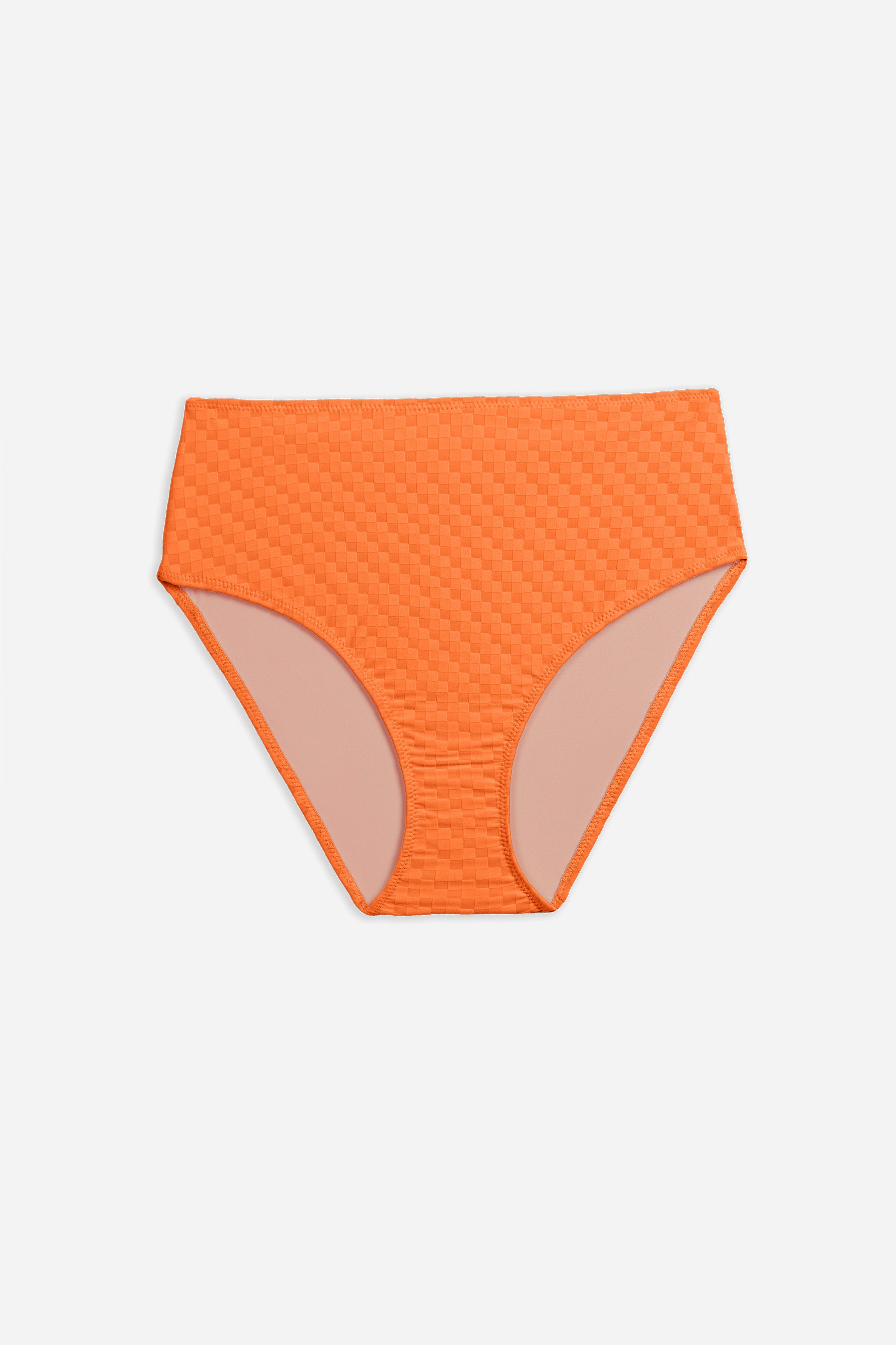Mosaic High Waist Bikini Bottom | Persimmon