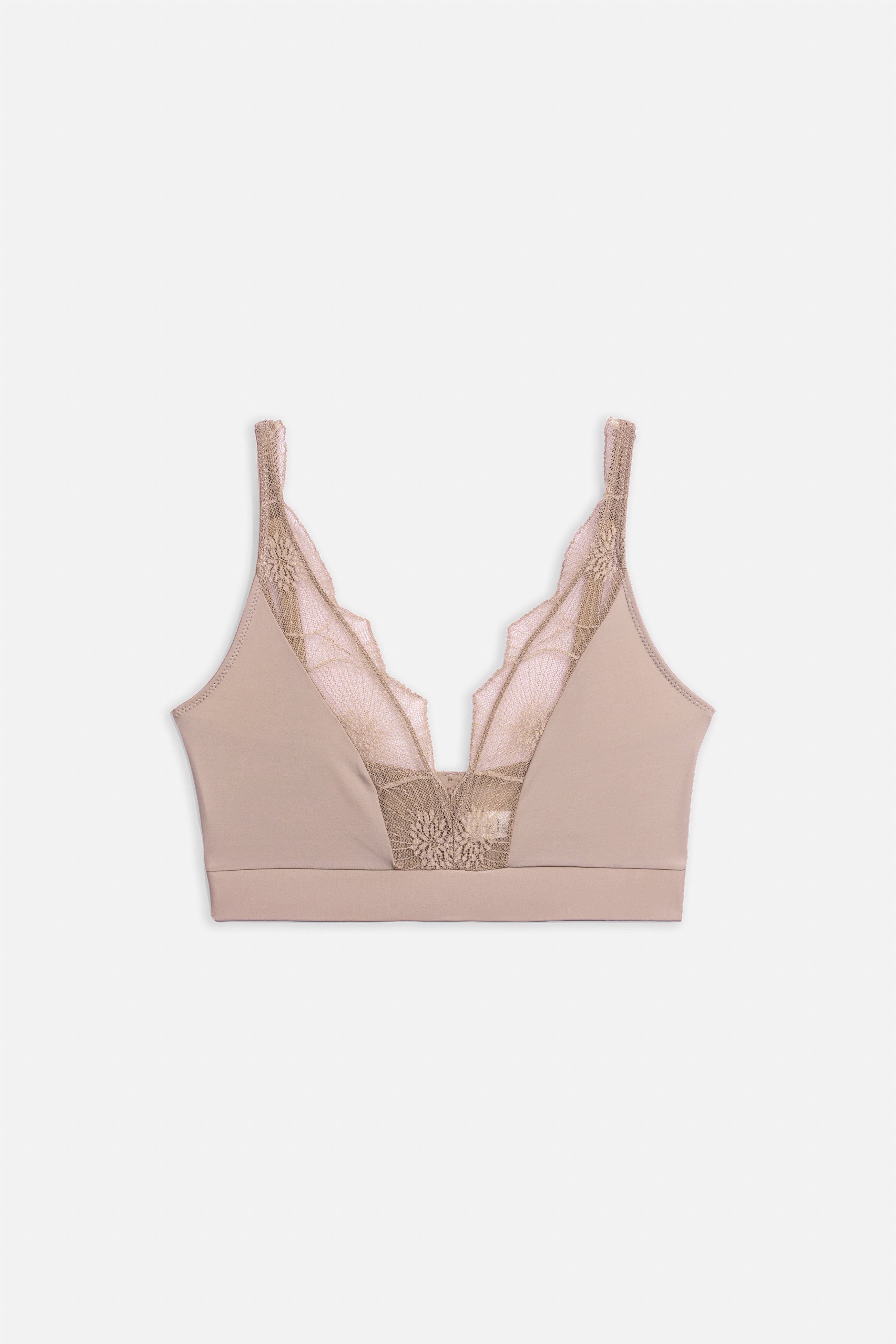 Anemone Soft High Apex Bra | Nude
