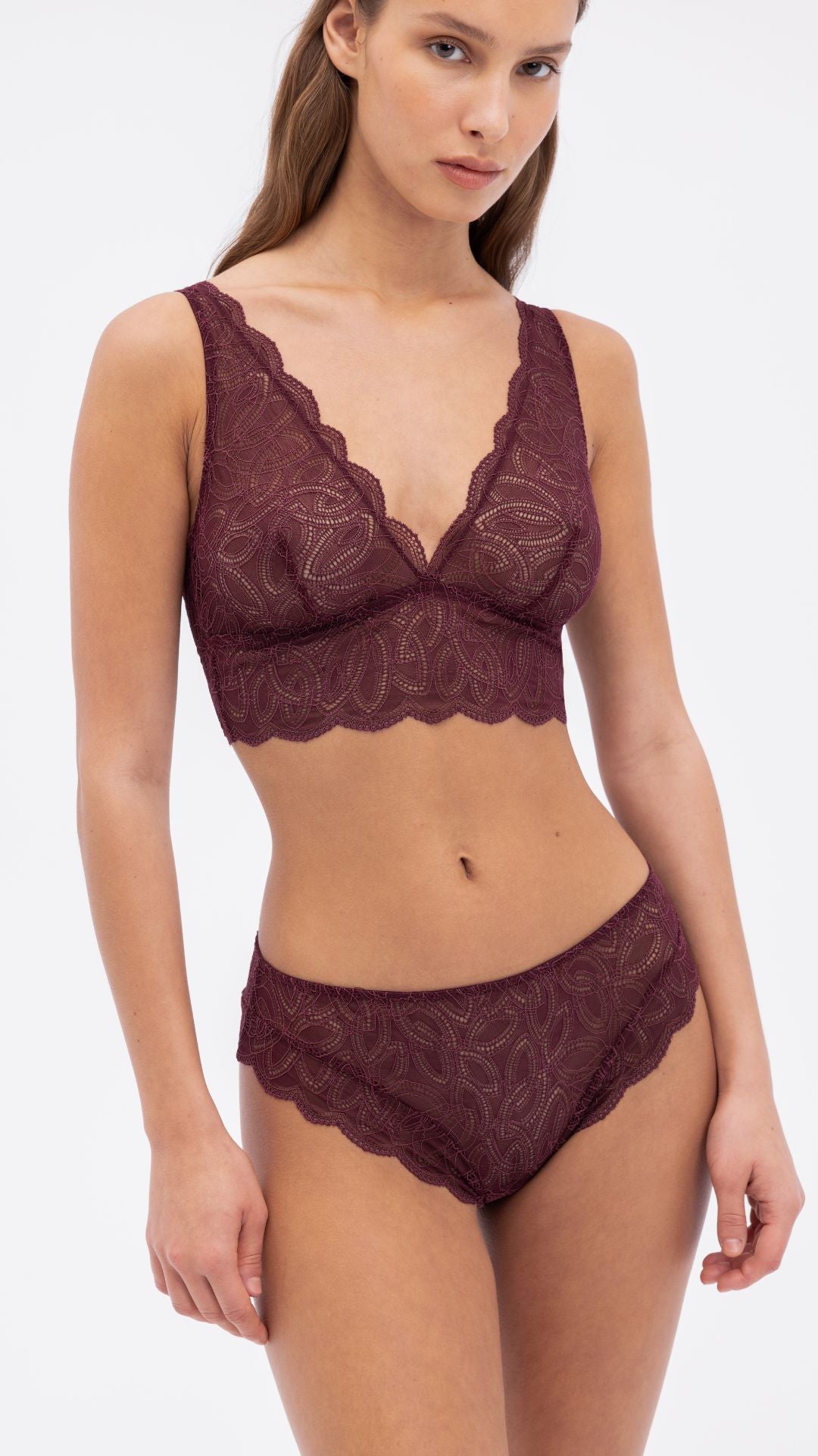 Dahlia Brief | Cherry Lacquer
