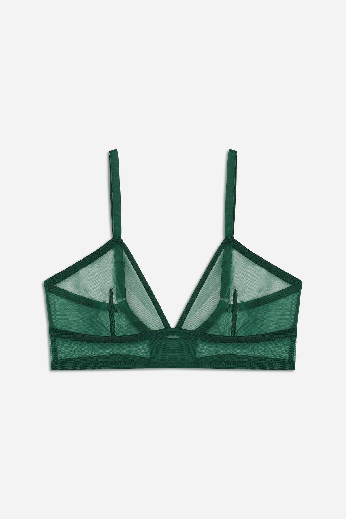 Bare Minimal Soft Triangle Bra | Emerald