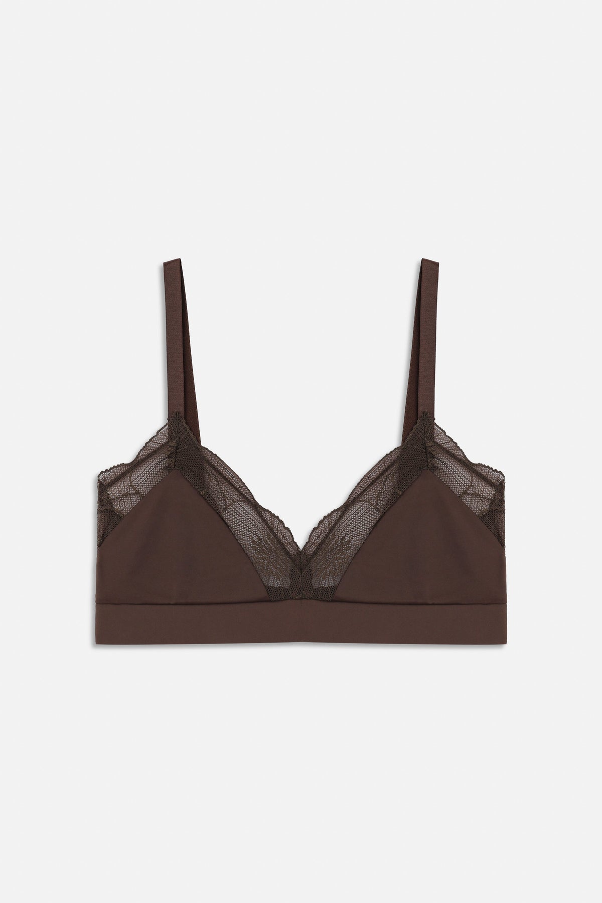 Anemone Soft Triangle Bra | Choco