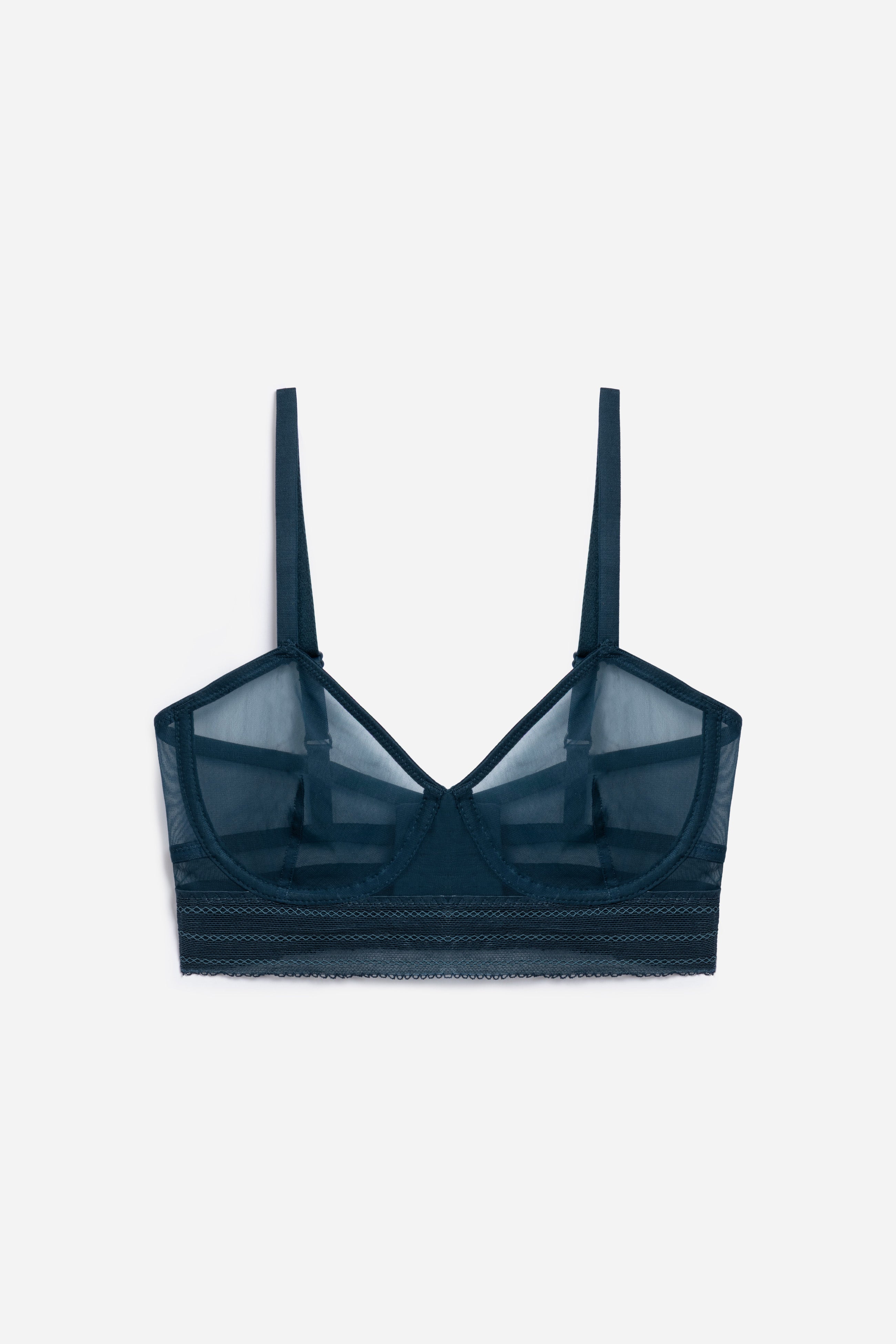Bare Underwire Full Cup Longline Bra | Teal