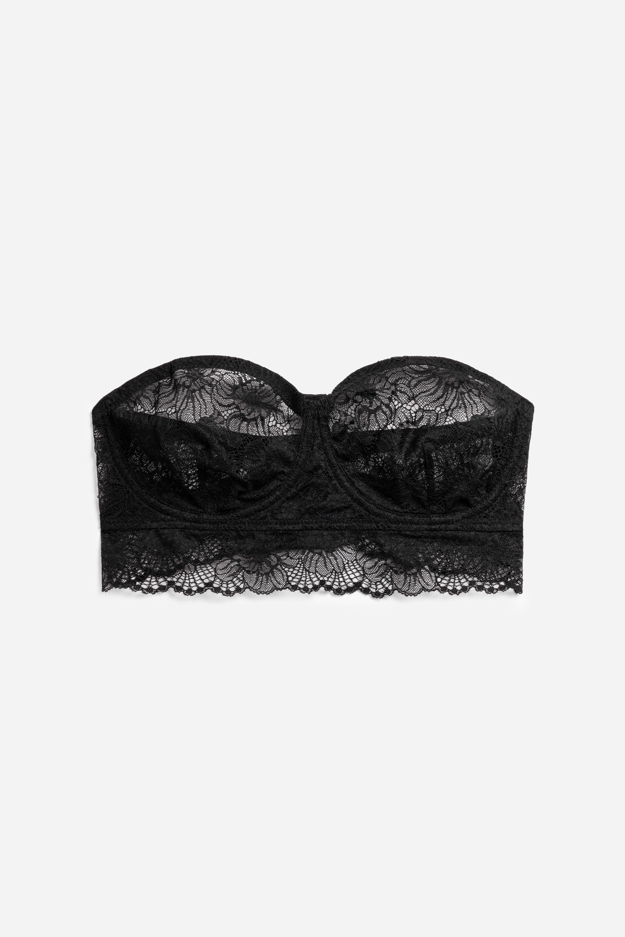 Zinnia Underwire Strapless Bra | Black