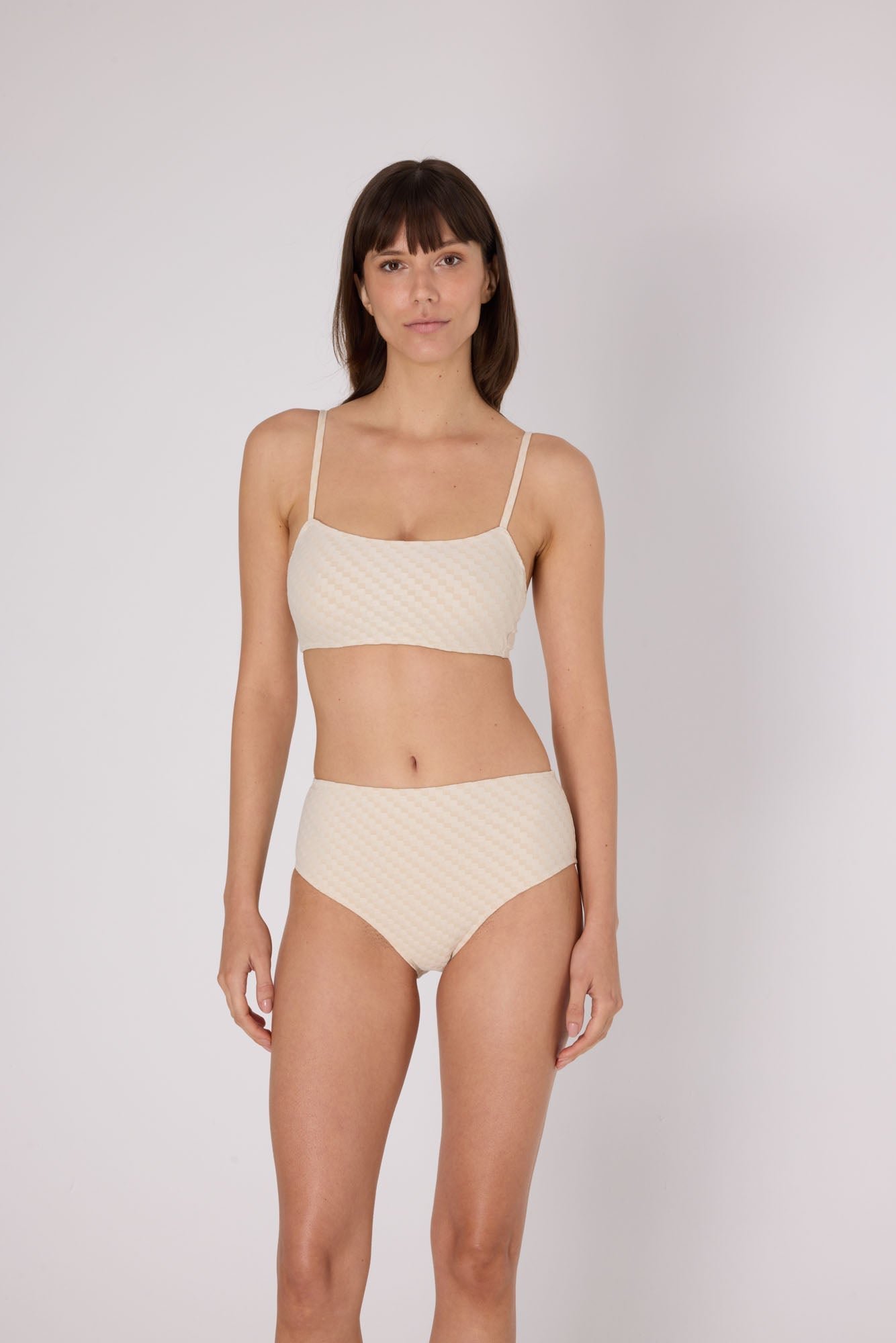 Mosaic Hidden U/W Bikini Top | Cream