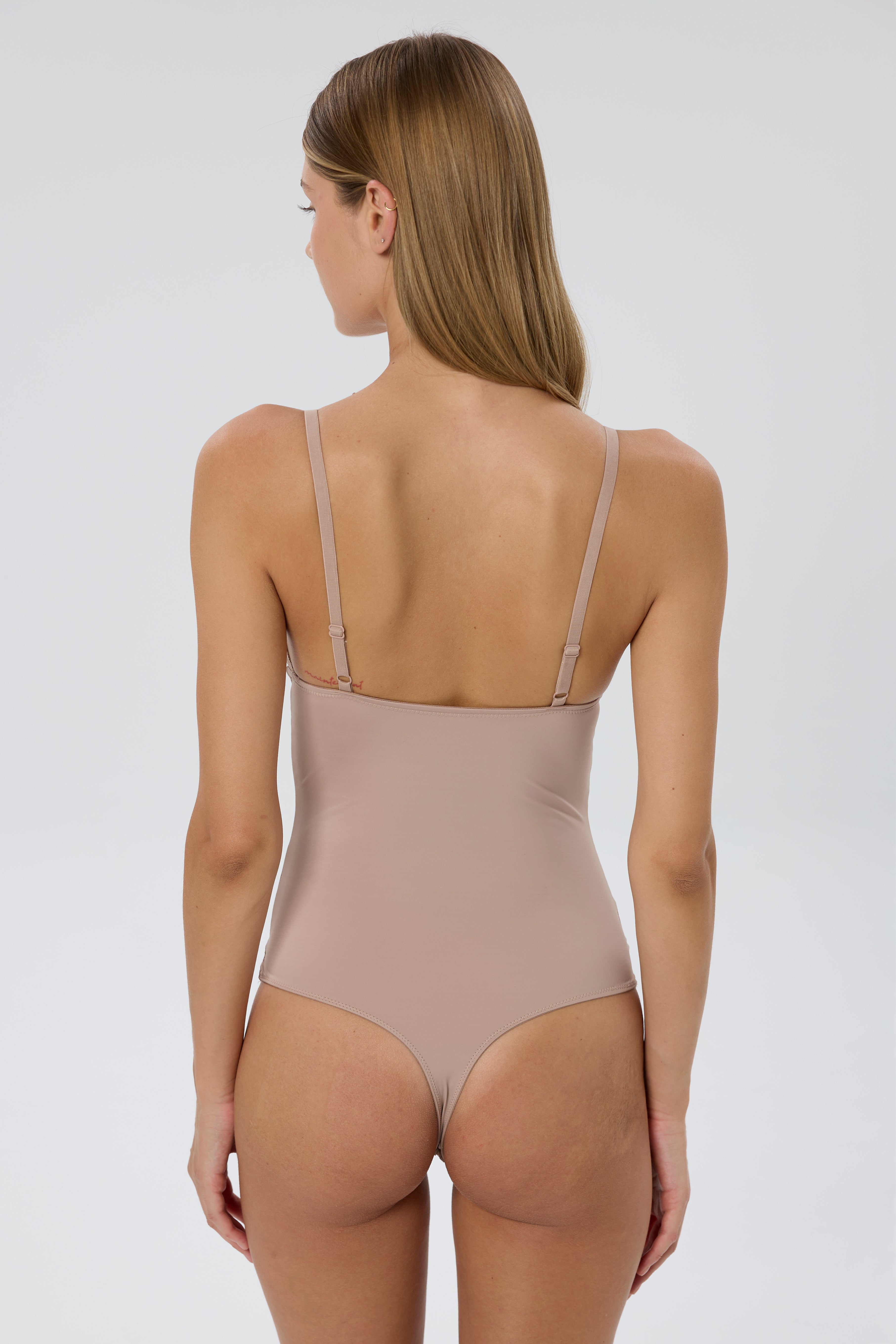 Anemone Soft Triangle Bodysuit | Nude