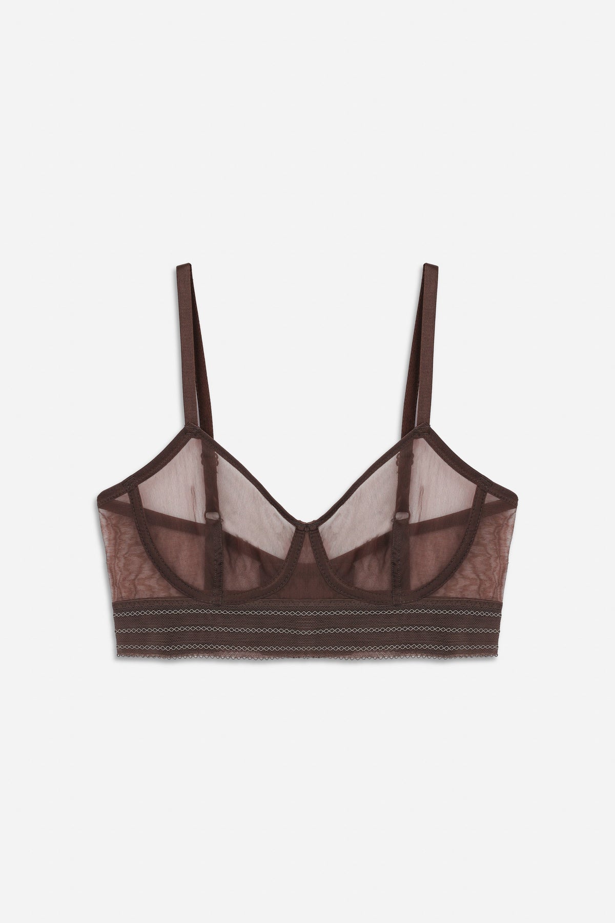 Bare Underwire Longline Bra | Choco