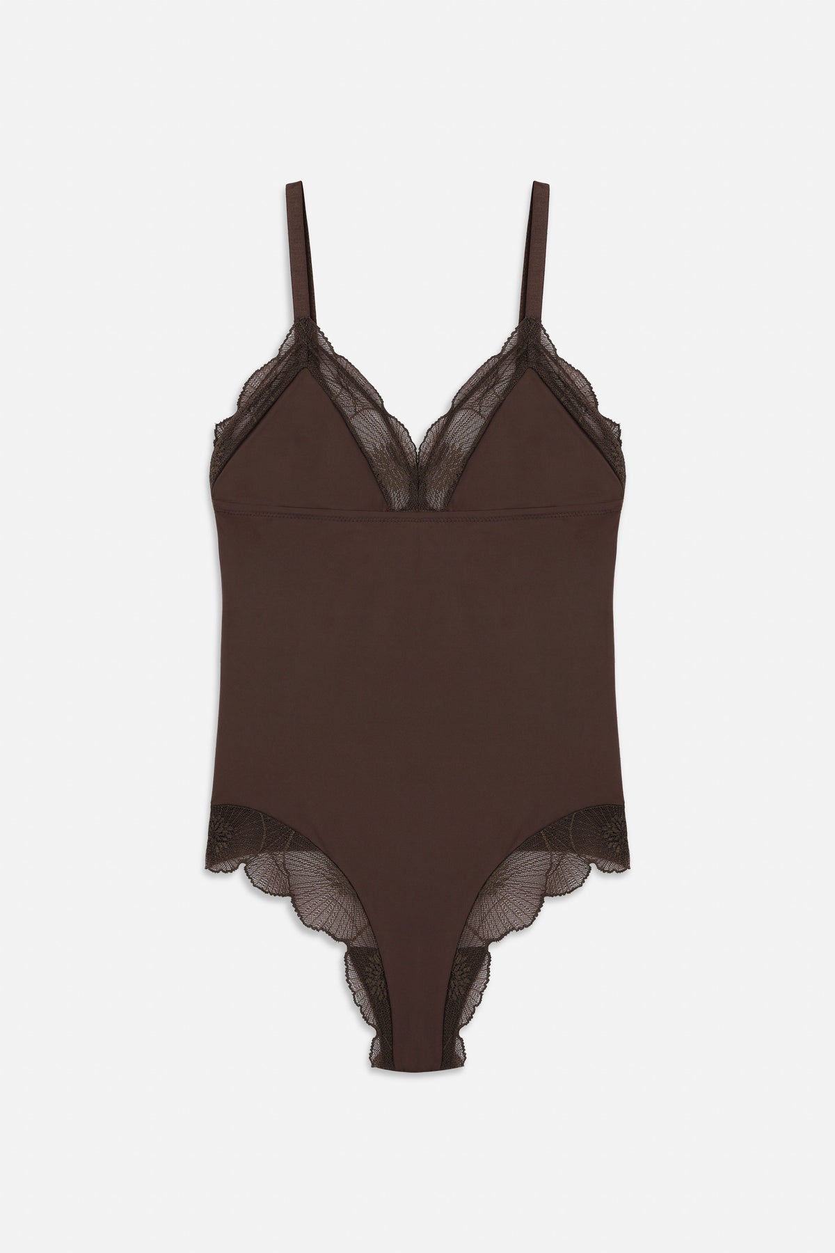 Anemone Soft Triangle Bodysuit | Choco
