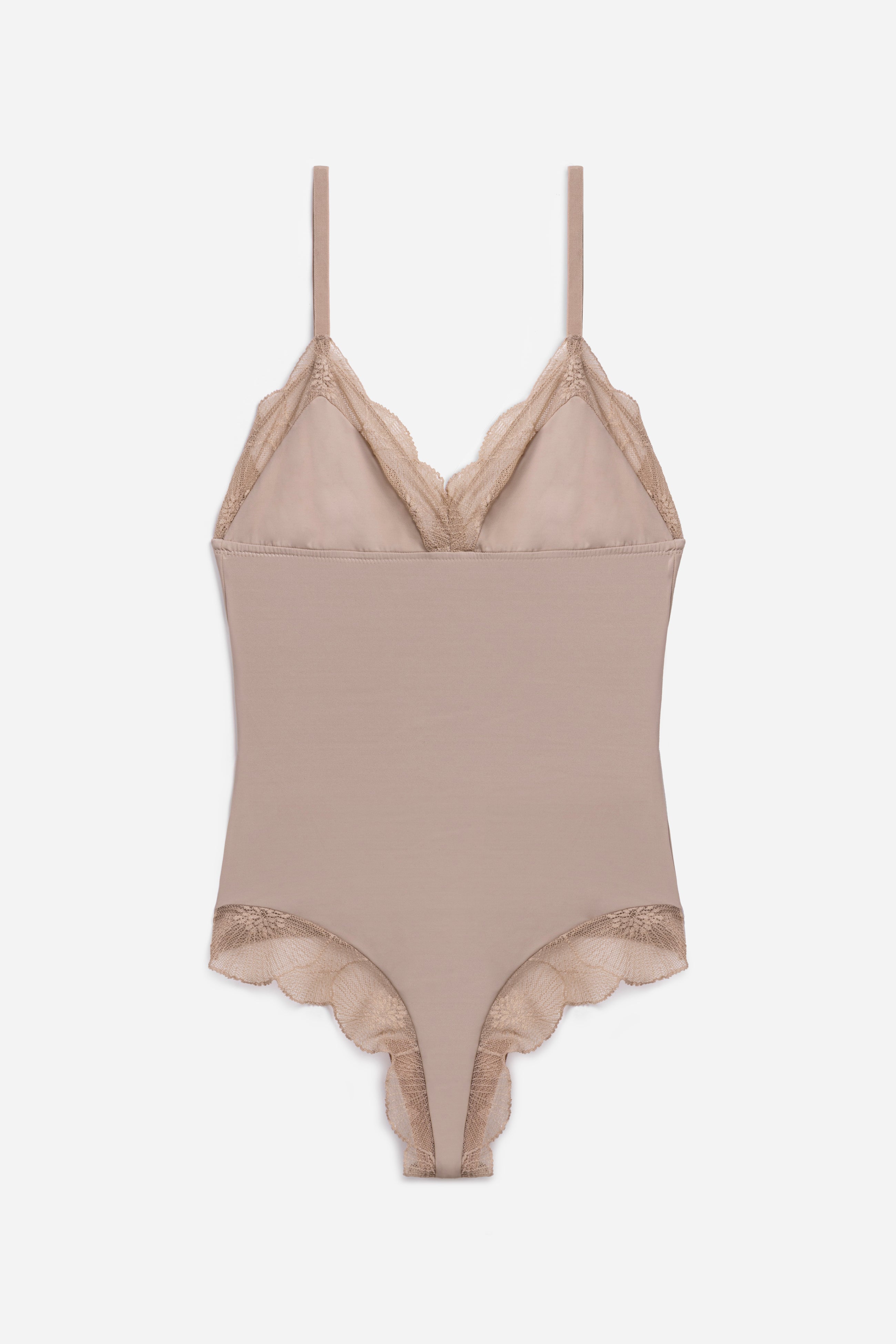Anemone Soft Triangle Bodysuit | Nude