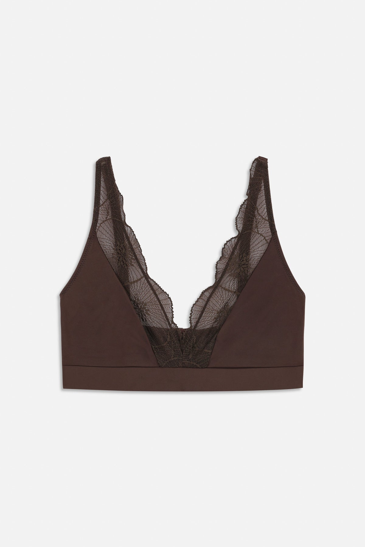 Anemone Soft High Apex Bra | Choco