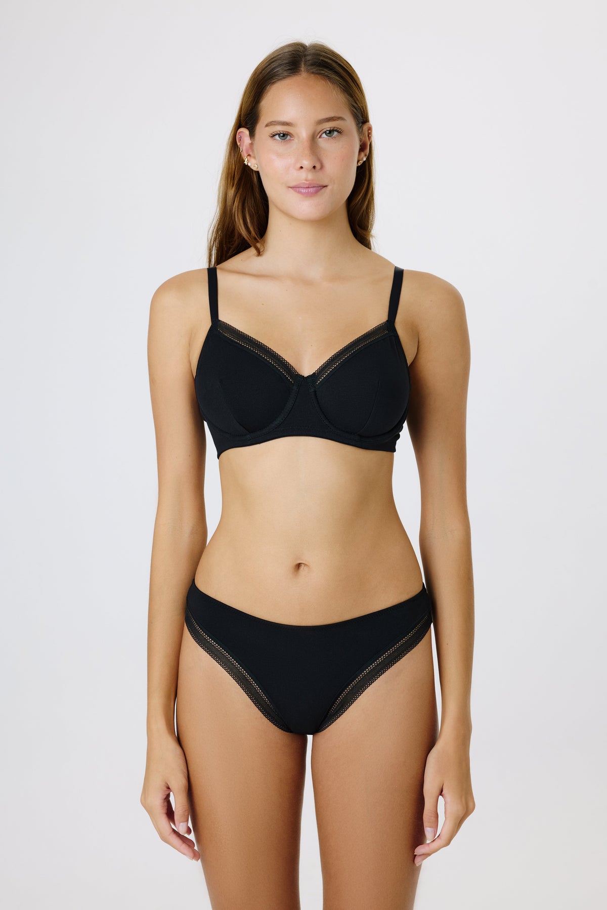 Signature Cotton Cheeky Brief | Black