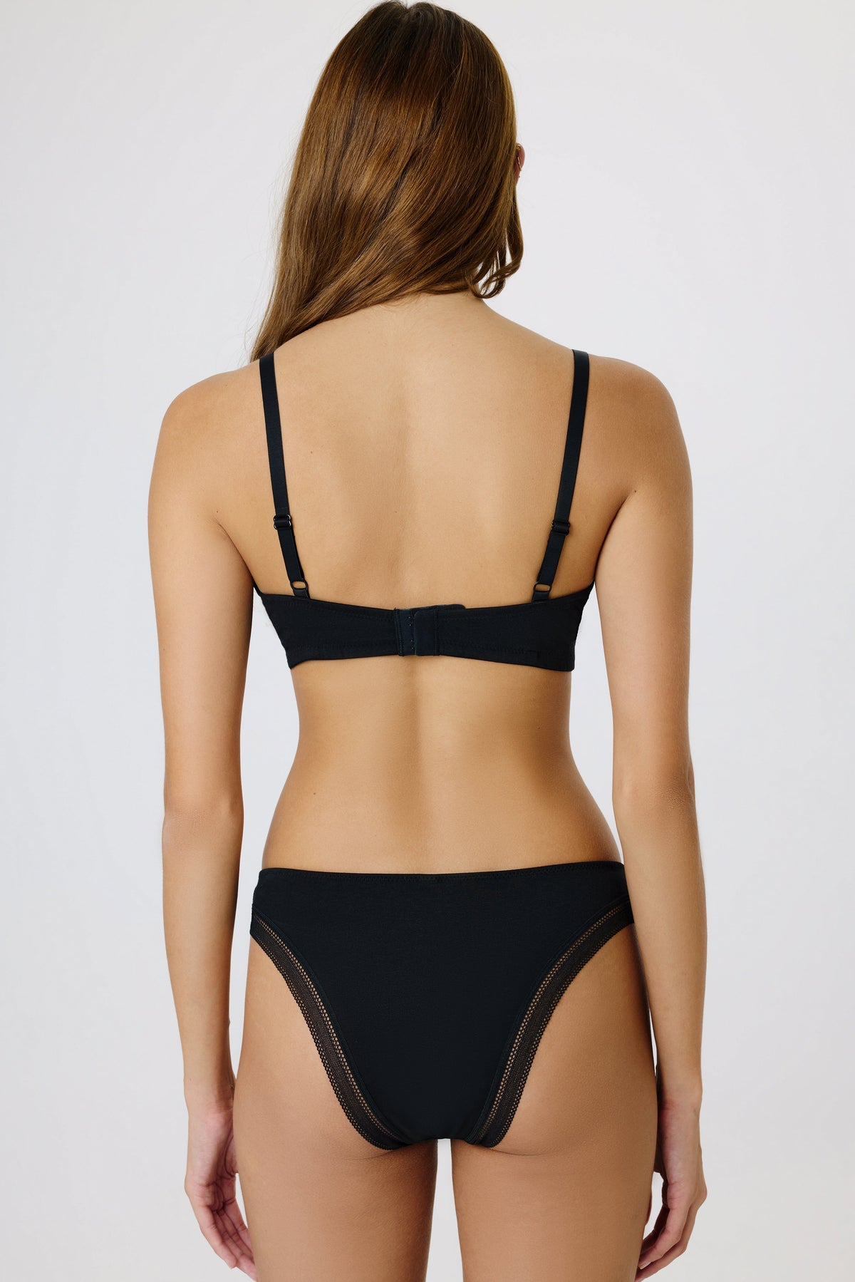 Signature Cotton Underwire Bra | Black